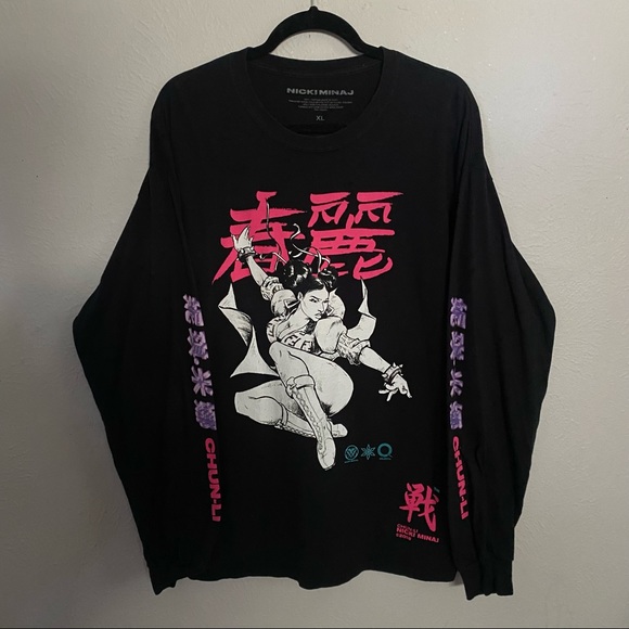rare limited edition nicki minaj chun li long sleeve - Picture 1 of 3